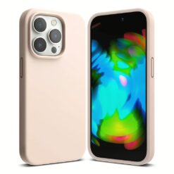 Ringke รุ่น Silicone - เคส iPhone 14 Pro - สี Pink Sand
