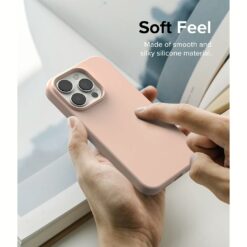 Ringke รุ่น Silicone - เคส iPhone 14 Pro - สี Pink Sand
