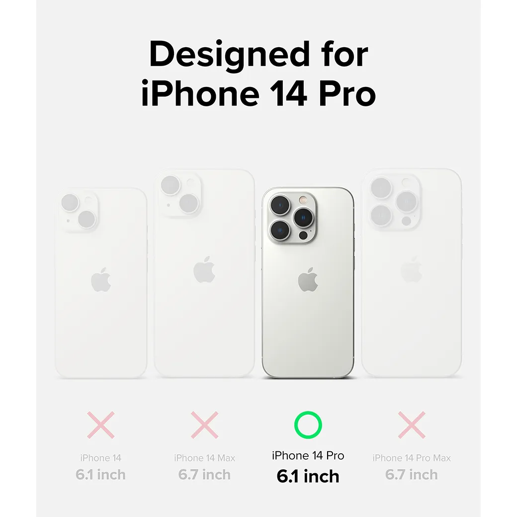 เคส Ringke รุ่น Silicone - iPhone 14 Pro - สี Pink Sand