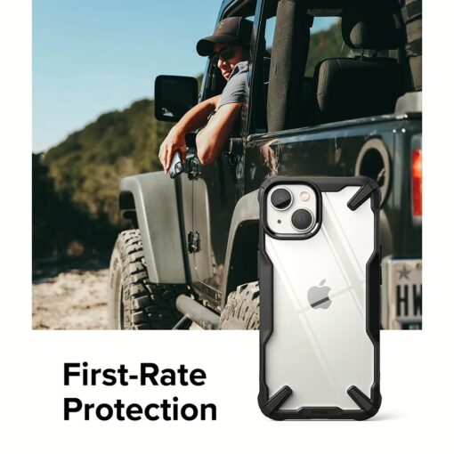 Ringke รุ่น Fusion X - เคส iPhone 14 Plus - สีดำ - Image 4