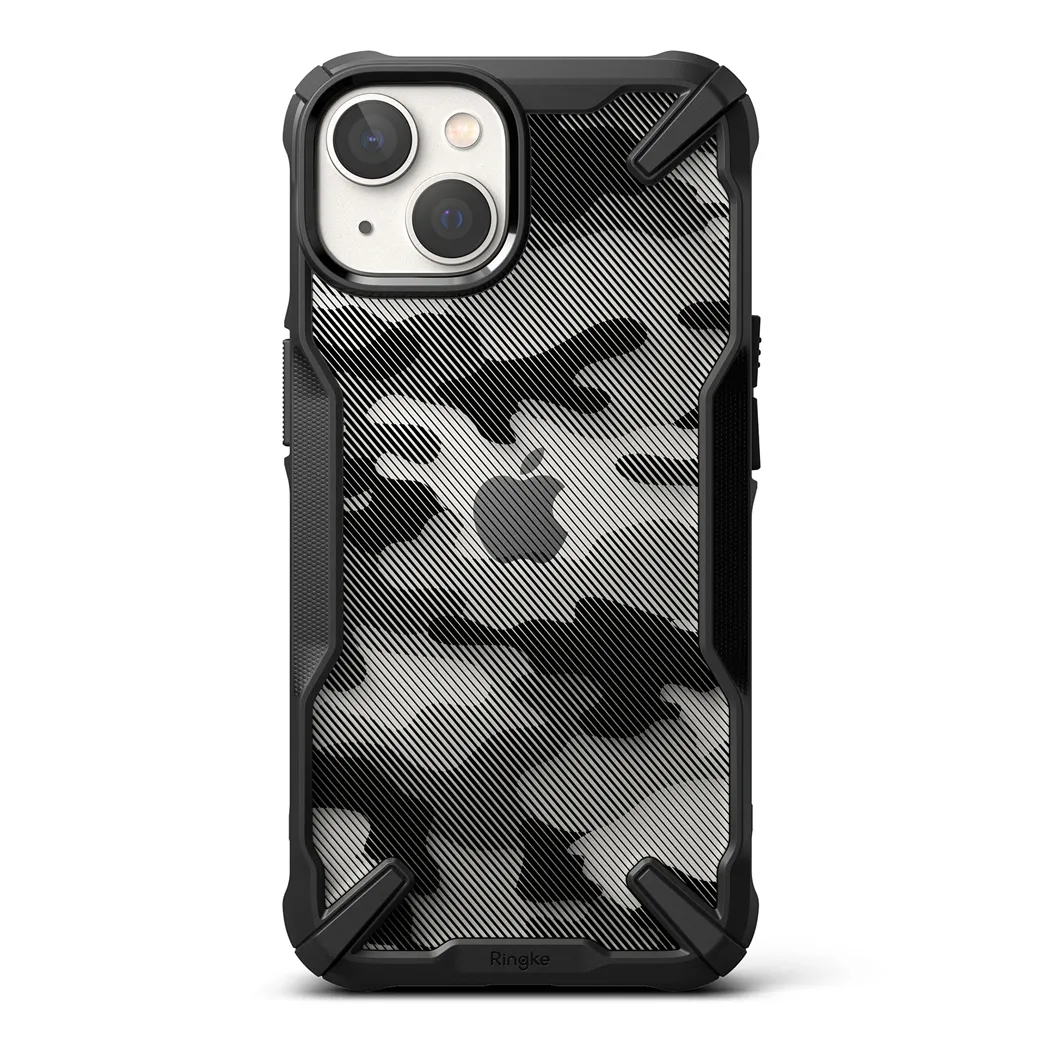 เคส Ringke รุ่น Fusion X Design - iPhone 14 Plus - สี Camo Black