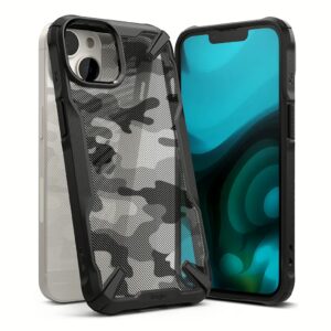 Ringke รุ่น Fusion X Design - เคส iPhone 14 Plus - สี Camo Black