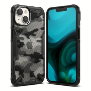 Ringke รุ่น Fusion X Design - เคส iPhone 14 Plus - สี Camo Black
