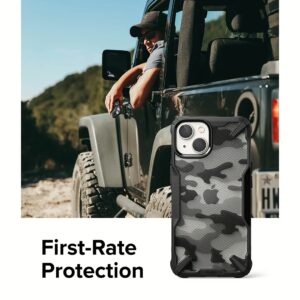 Ringke รุ่น Fusion X Design - เคส iPhone 14 Plus - สี Camo Black