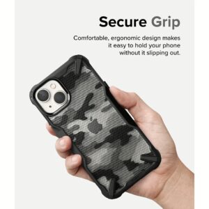 Ringke รุ่น Fusion X Design - เคส iPhone 14 Plus - สี Camo Black