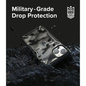 Ringke รุ่น Fusion X Design - เคส iPhone 14 Plus - สี Camo Black