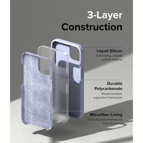 Ringke รุ่น Silicone - เคส iPhone 14 Plus - สี Lavender - Image 7
