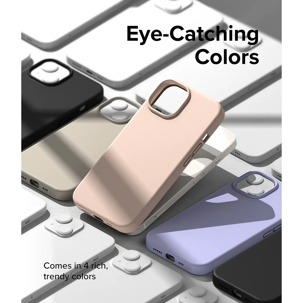 เคส Ringke รุ่น Silicone - iPhone 14 Plus - สี Pink Sand