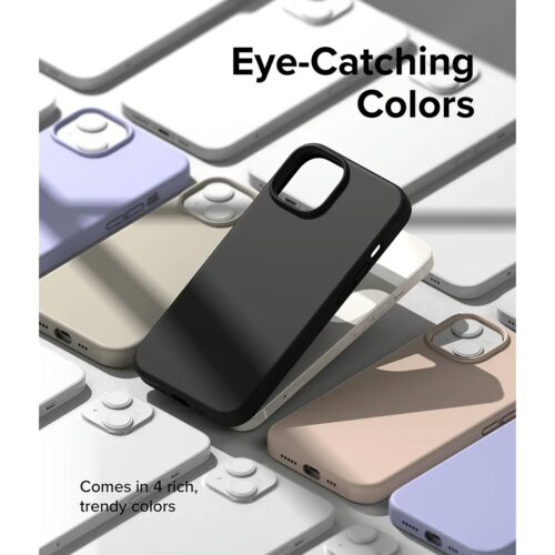 Ringke รุ่น Silicone - เคส iPhone 14 - สีดำ - Image 5