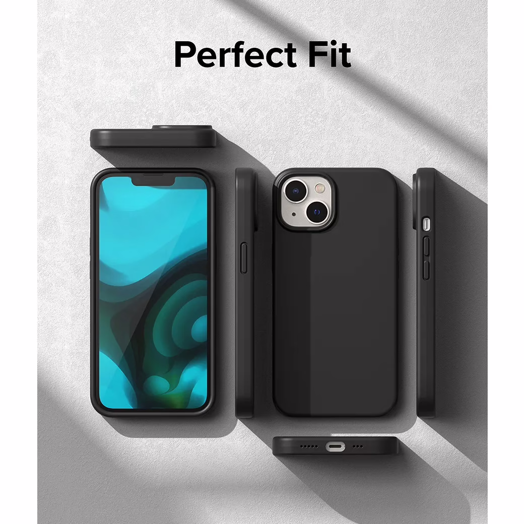 Ringke รุ่น Silicone - เคส iPhone 14 - สีดำ