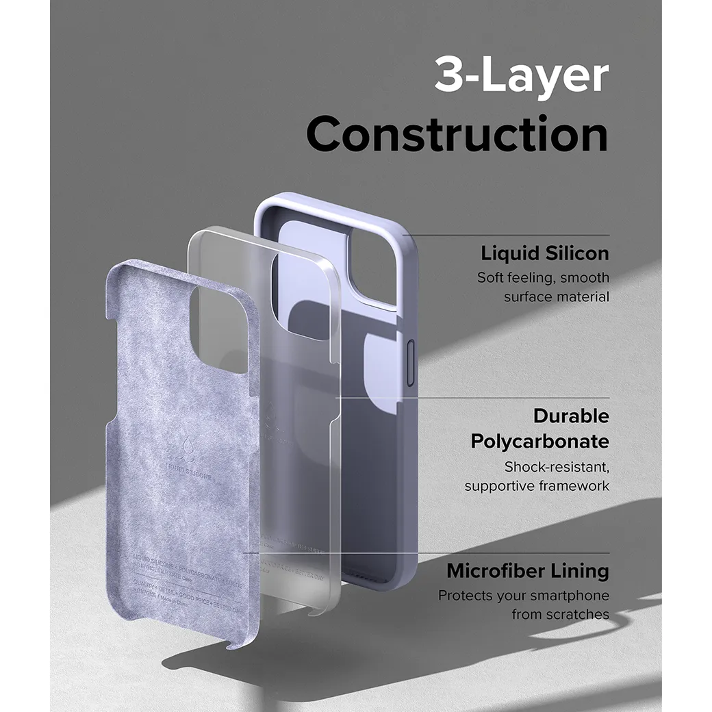 เคส Ringke รุ่น Silicone - iPhone 14 - สี Lavender