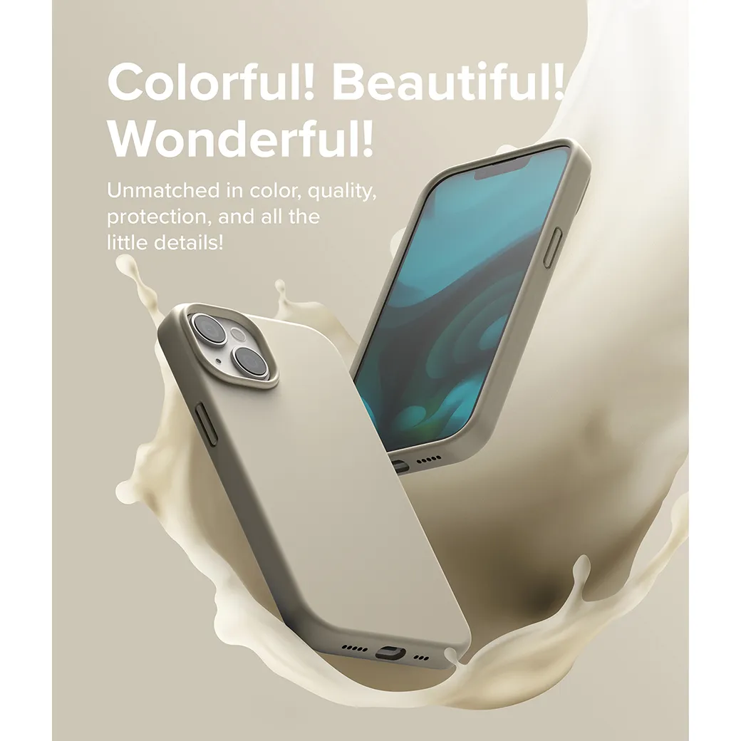 Ringke รุ่น Silicone - เคส iPhone 14 - สี Stone