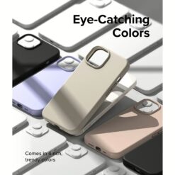 Ringke รุ่น Silicone - เคส iPhone 14 - สี Stone