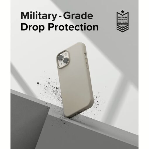Ringke รุ่น Silicone - เคส iPhone 14 - สี Stone - Image 8