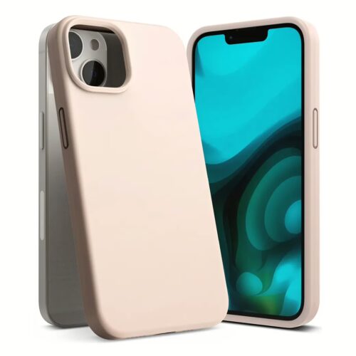 Ringke รุ่น Silicone - เคส iPhone 14 - สี Pink Sand - Image 2