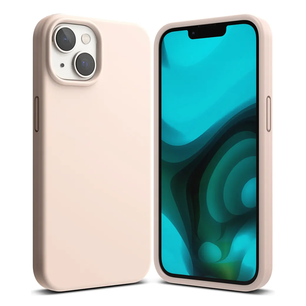 Ringke รุ่น Silicone - เคส iPhone 14 - สี Pink Sand