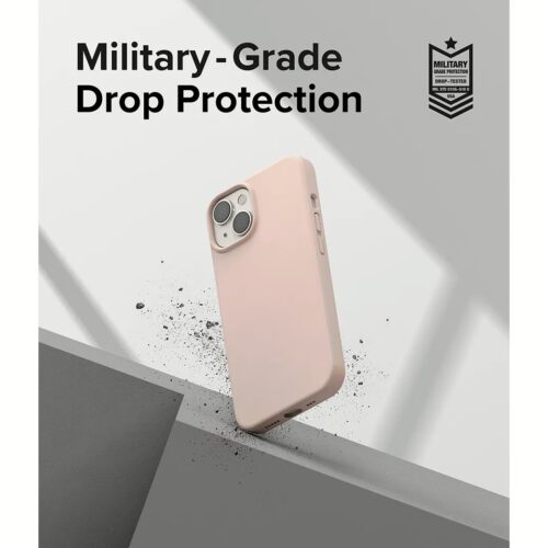 Ringke รุ่น Silicone - เคส iPhone 14 - สี Pink Sand - Image 8
