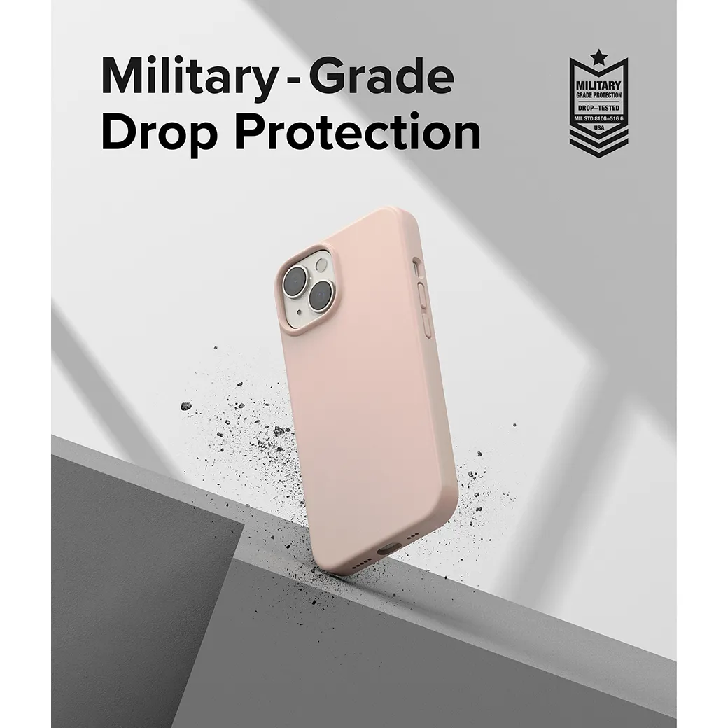 Ringke รุ่น Silicone - เคส iPhone 14 - สี Pink Sand