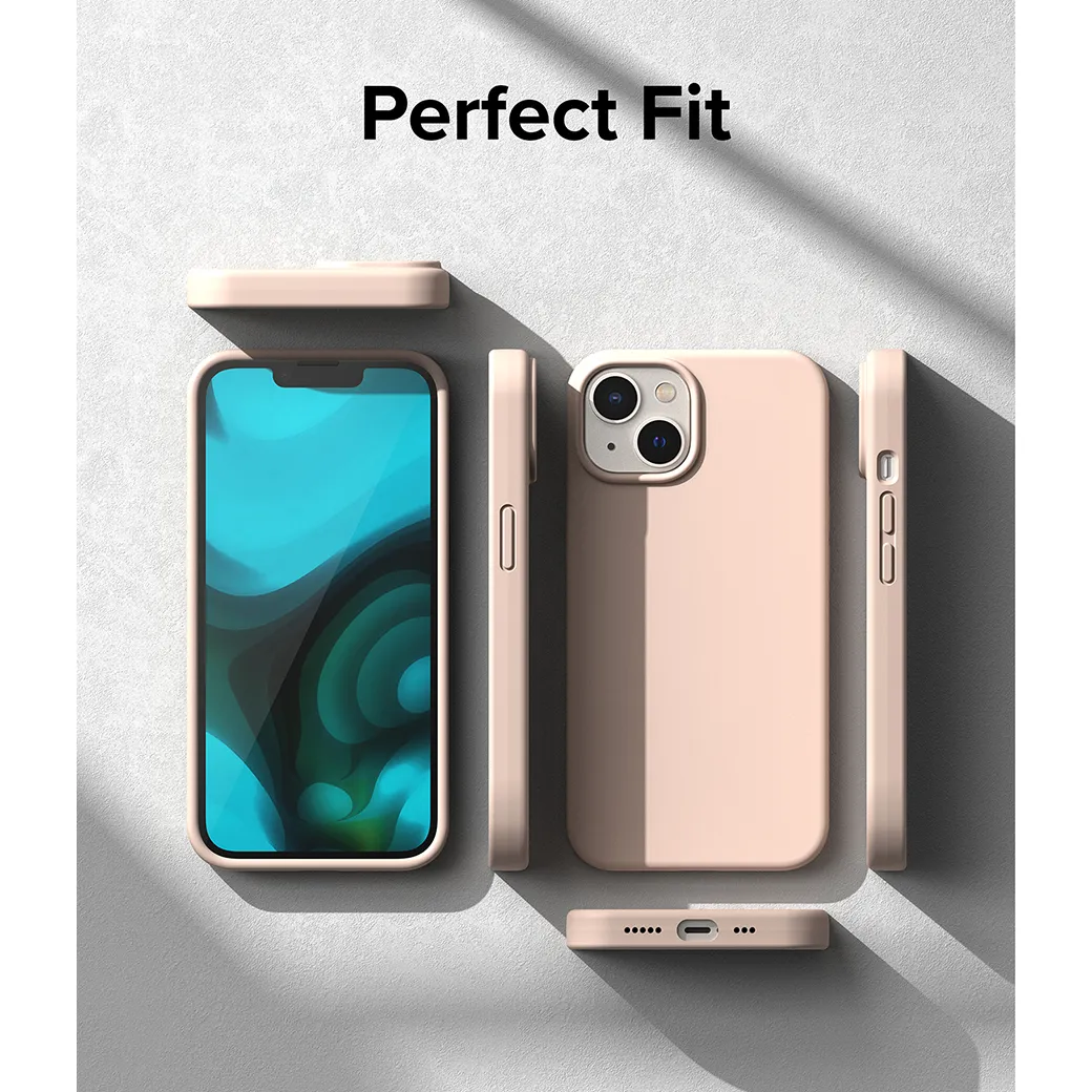 Ringke รุ่น Silicone - เคส iPhone 14 - สี Pink Sand