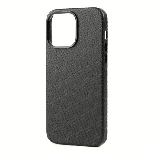 Richmond & Finch - เคส iPhone 14 Pro - ลาย Black Vegan Leather - Image 3
