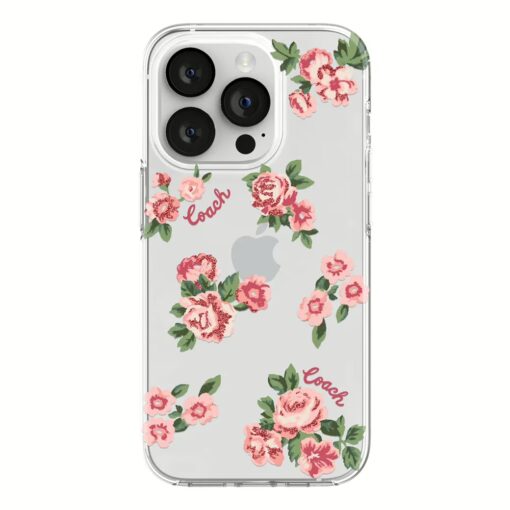 Coach รุ่น Protective Case - เคส iPhone 14 Pro - ลาย Punk Rose Pink