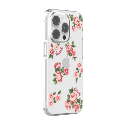 Coach รุ่น Protective Case - เคส iPhone 14 Pro - ลาย Punk Rose Pink