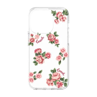Coach รุ่น Protective Case - เคส iPhone 14 Pro - ลาย Punk Rose Pink
