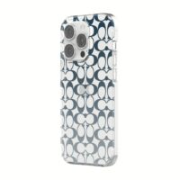 Coach รุ่น Protective Case - เคส iPhone 14 Pro - ลาย Signature C Blue Ombre