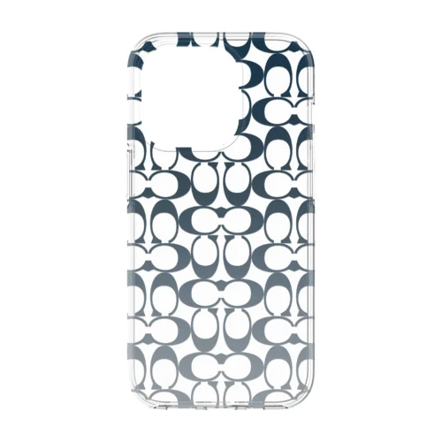 Coach รุ่น Protective Case - เคส iPhone 14 Pro - ลาย Signature C Blue Ombre