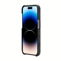 Coach รุ่น Slim Wrap Case - เคส iPhone 14 Pro - ลาย Signature C Black