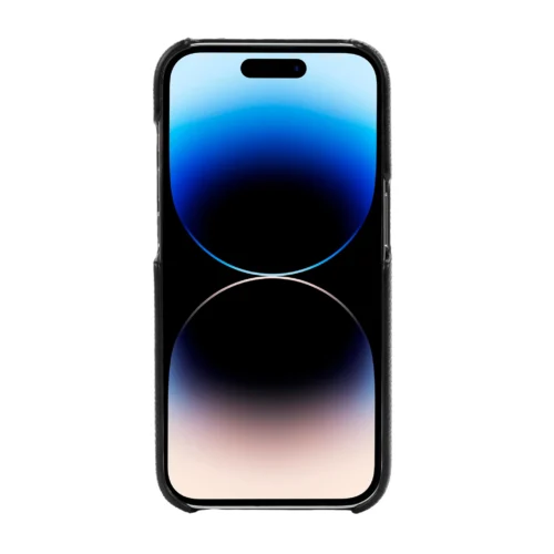 Coach รุ่น Slim Wrap Case - เคส iPhone 14 Pro - ลาย Signature C Black