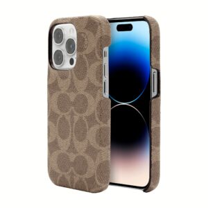 Coach รุ่น Slim Wrap Case - เคส iPhone 14 Pro - ลาย Signature C Tan 9 Coach รุ่น Slim Wrap Case - เคส iPhone 14 Pro - ลาย Signature C Tan