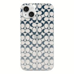Coach รุ่น Protective Case - เคส iPhone 14 Plus - ลาย Signature C Blue Ombre