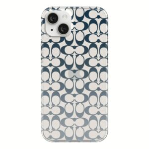 Coach รุ่น Protective Case - เคส iPhone 14 Plus - ลาย Signature C Blue Ombre