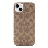 Coach รุ่น Slim Wrap Case - เคส iPhone 14 Plus - ลาย Signature C Tan