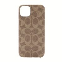 Coach รุ่น Slim Wrap Case - เคส iPhone 14 Plus - ลาย Signature C Tan