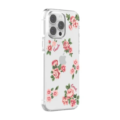 Coach รุ่น Protective Case - เคส iPhone 14 Pro Max - ลาย Punk Rose Pink