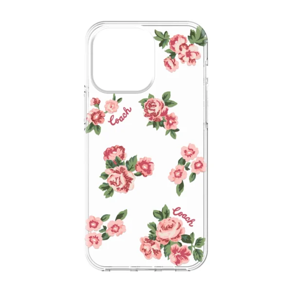 Coach รุ่น Protective Case - เคส iPhone 14 Pro Max - ลาย Punk Rose Pink