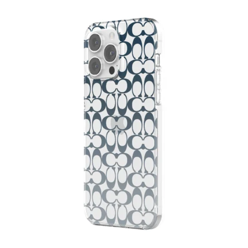 Coach รุ่น Protective Case - เคส iPhone 14 Pro Max - ลาย Signature C Blue Ombre
