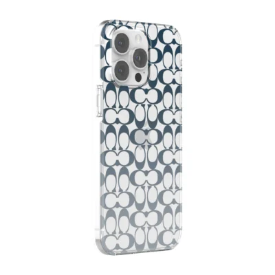Coach รุ่น Protective Case - เคส iPhone 14 Pro Max - ลาย Signature C Blue Ombre