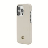 Coach รุ่น Leather Slim Wrap Case - เคส iPhone 14 Pro - ลาย Ivory C Plaque