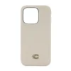 Coach รุ่น Leather Slim Wrap Case - เคส iPhone 14 Pro - ลาย Ivory C Plaque