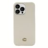 Coach รุ่น Leather Slim Wrap Case - เคส iPhone 14 Pro Max - ลาย Ivory C Plaque