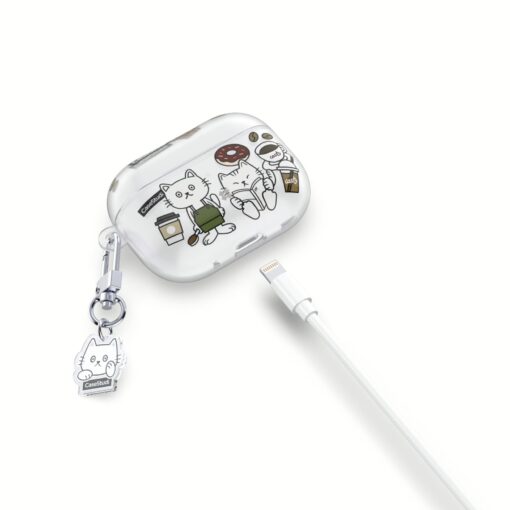Casestudi รุ่น Cast - เคส Airpods Pro 2 - ลาย Coffee Cat - Image 3