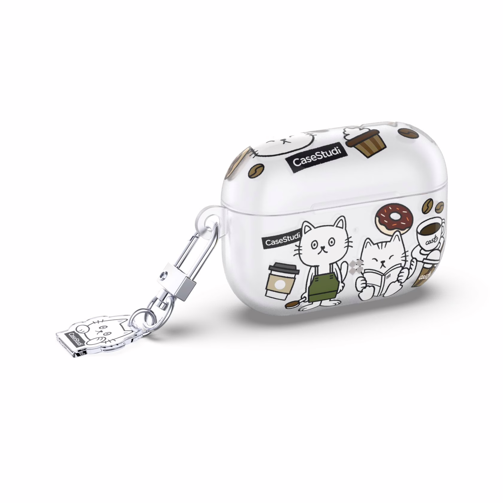 Casestudi รุ่น Cast - เคส Airpods Pro 2 - ลาย Coffee Cat