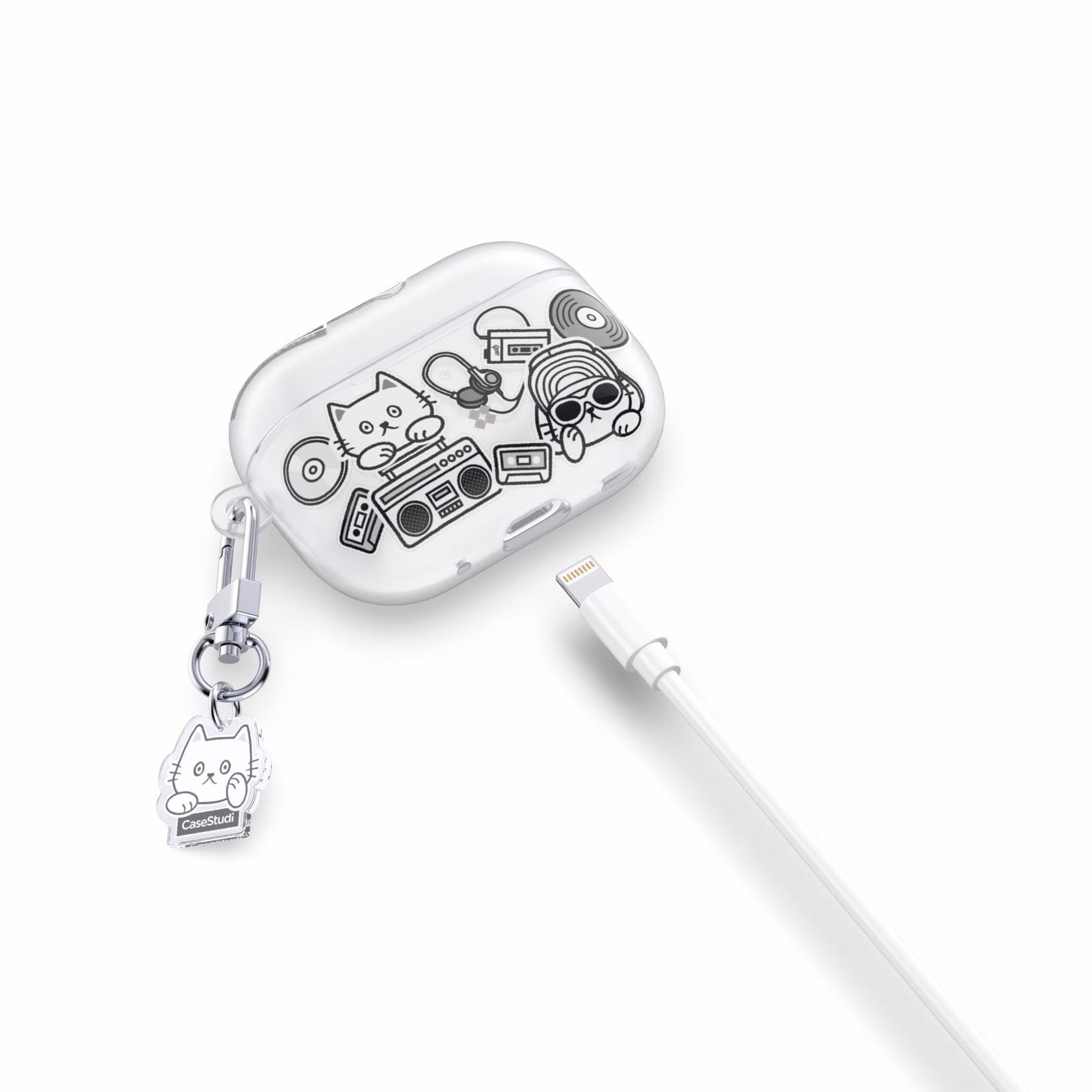 Casestudi รุ่น Cast - เคส Airpods Pro 2 - ลาย Music Cat