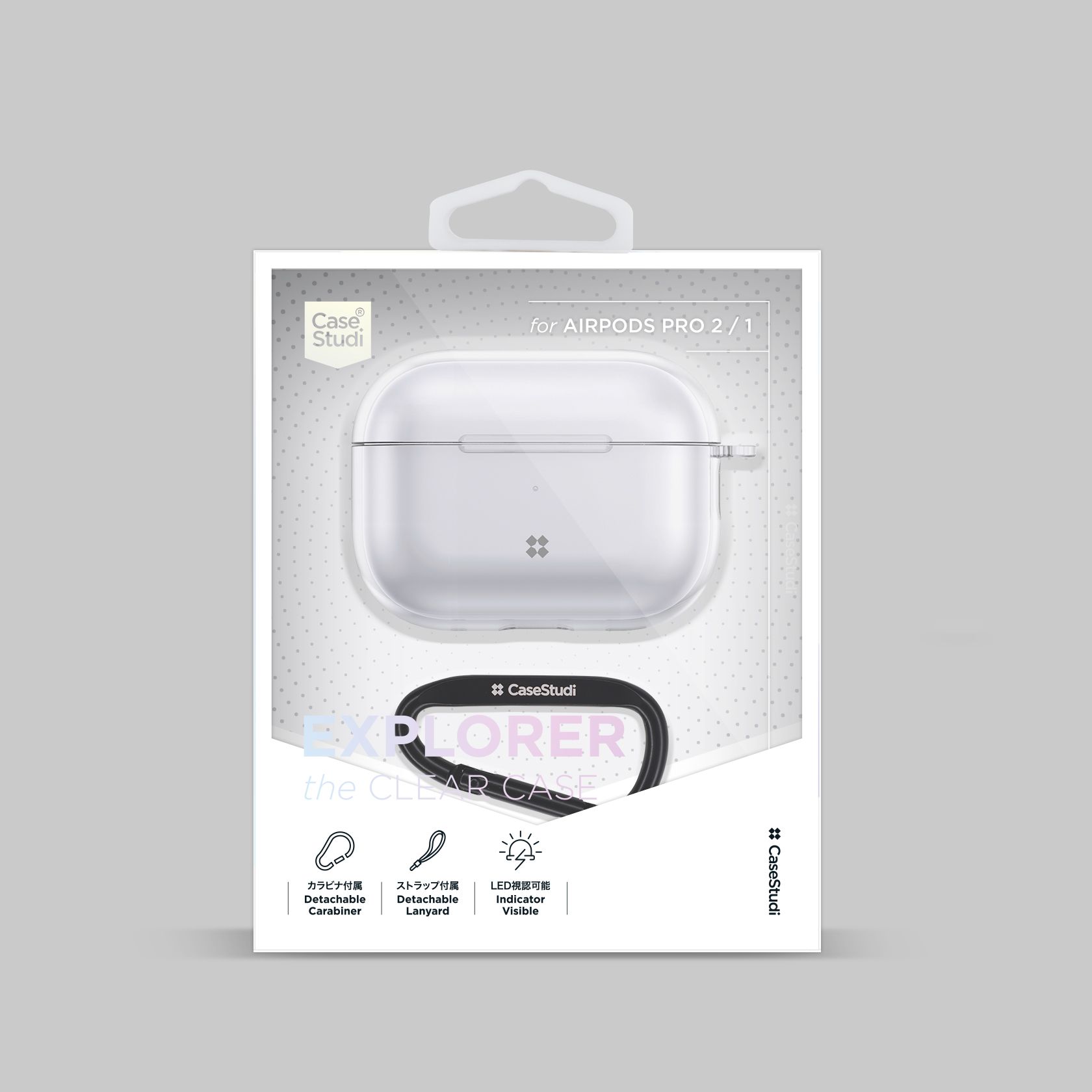 Casestudi รุ่น Explorer Clear - เคส Airpods Pro 2 - สี Crystal Clear