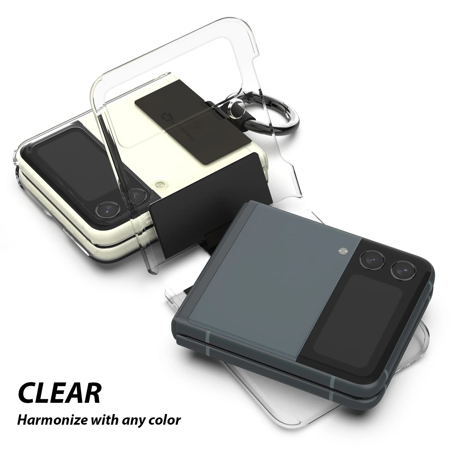 เคส Whitestone รุ่น Clear Case - Galaxy Z Flip 4 - สีดำ