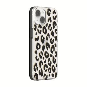 Kate Spade New York รุ่น Protective Hardshell Case - เคส iPhone 14 - ลาย City Leopard Black