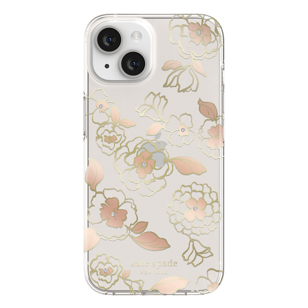 เคส Kate Spade New York รุ่น Protective Hardshell Case - iPhone 14 - ลาย Gold Floral